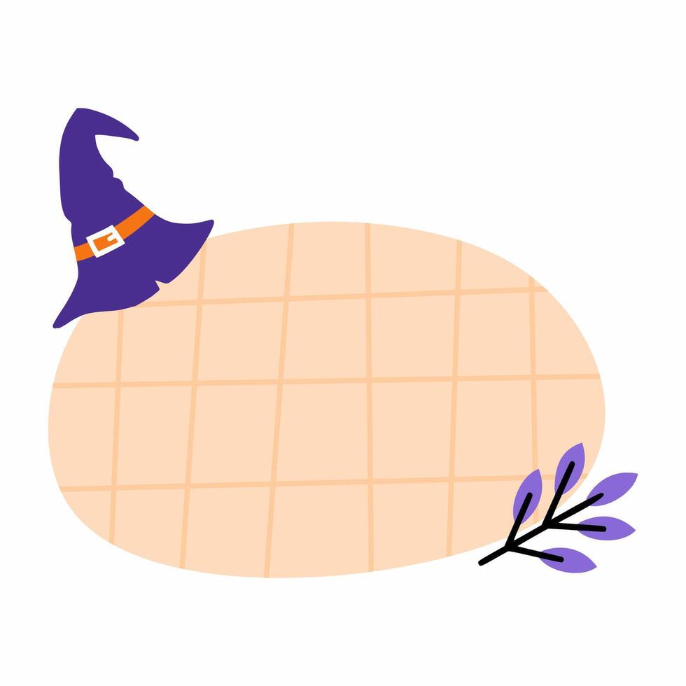 place for the text. Halloween Postcard Decoration vector