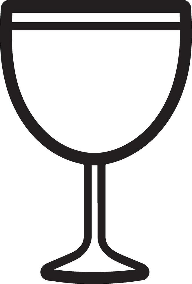 Goblet icon linear vector