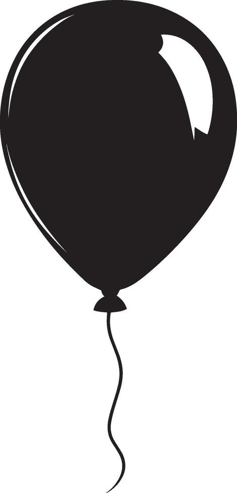 black balloon with a white background vector