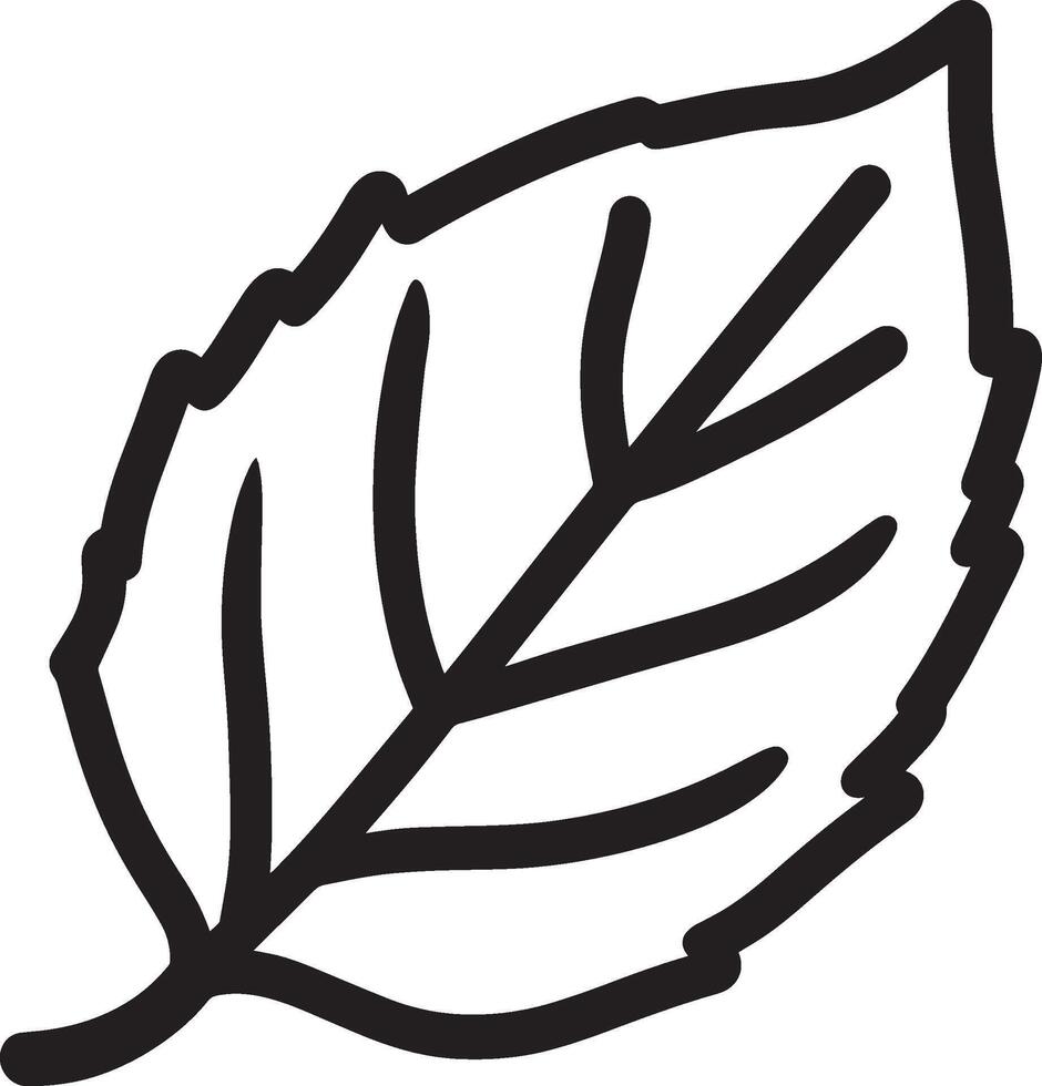 Mapble leaf clean simple icon outline black vector