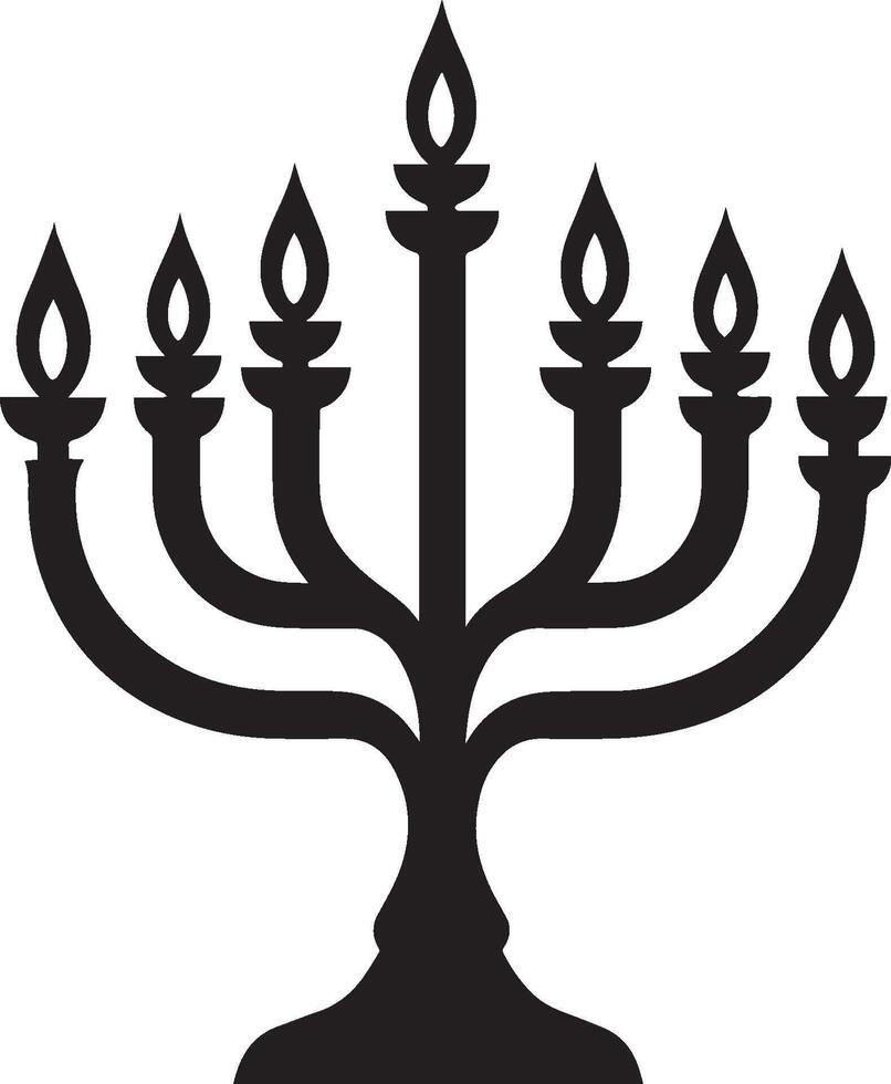 Menorah icon simple candle vector
