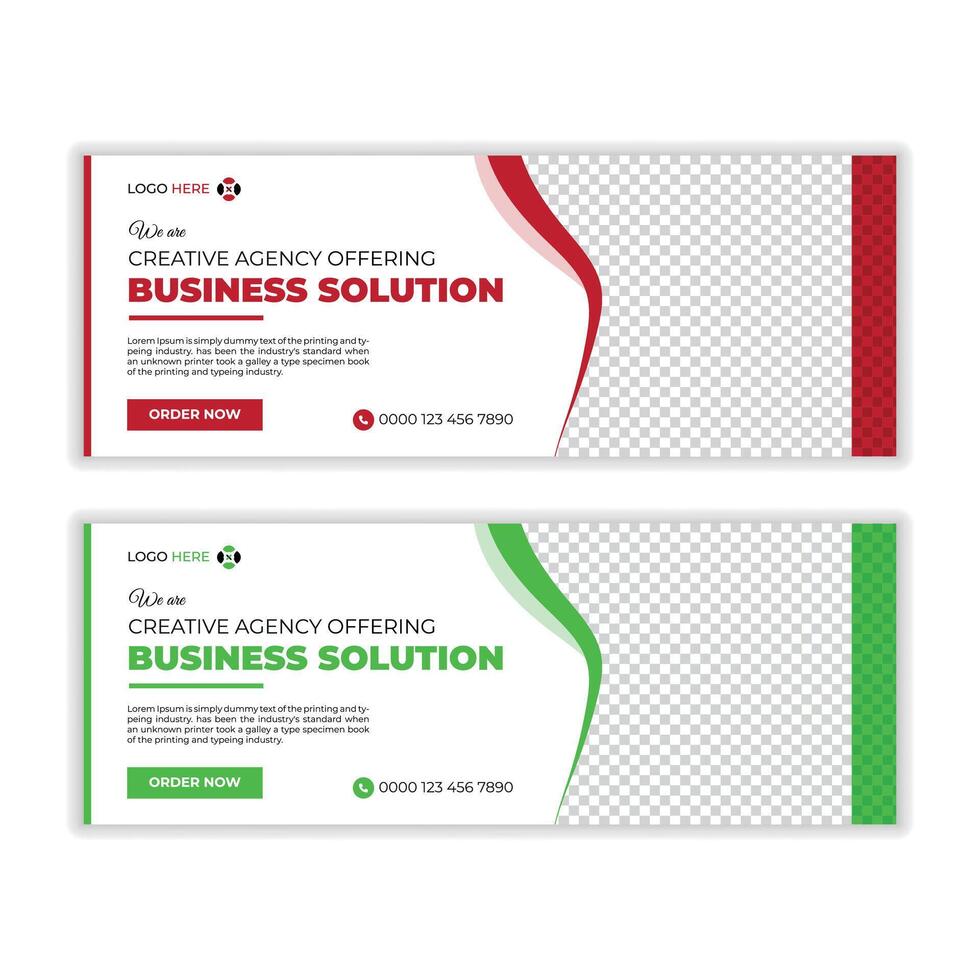 Business cover banner template design vector