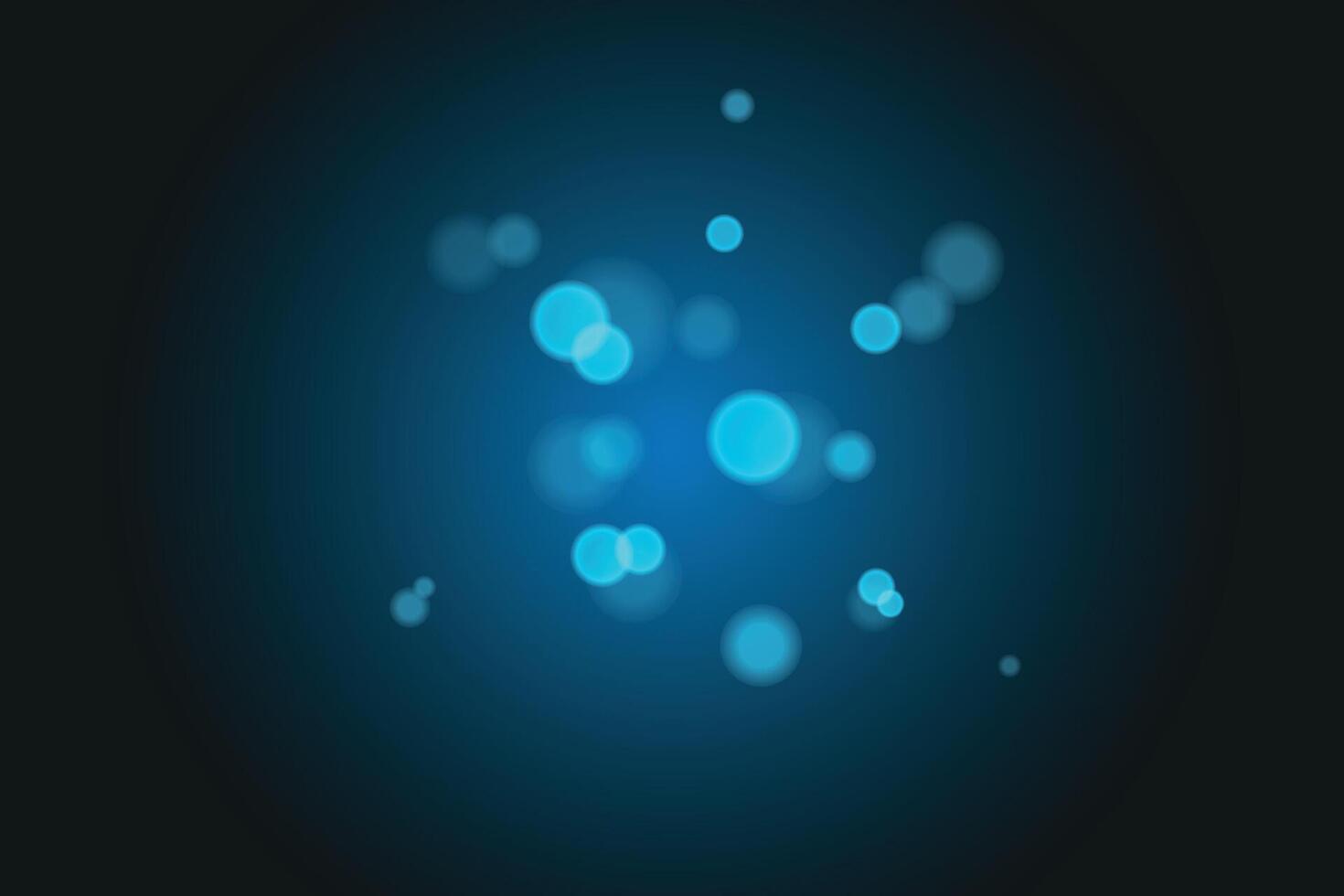 Beautiful white light effect on dark blue background, glare, beautiful diffused light, bokeh effect vector
