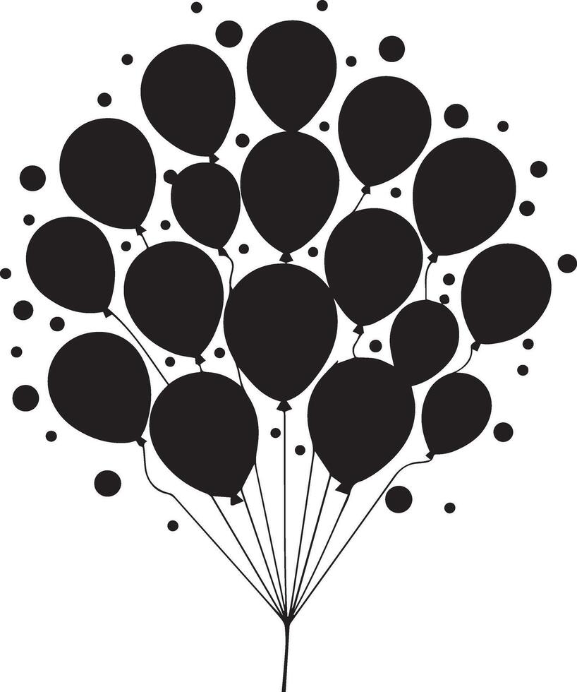 Joyful New Year Balloons for Party Decor vector