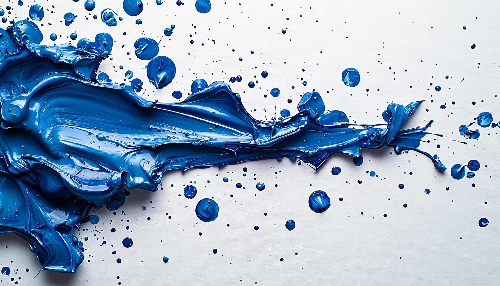 Splashing liquid paint creates vibrant colorful messy wave generated by AI photo