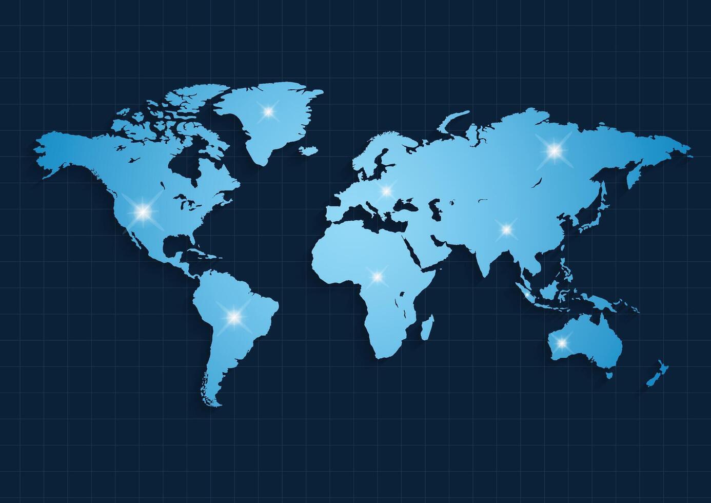 Colorful world map infographic vector