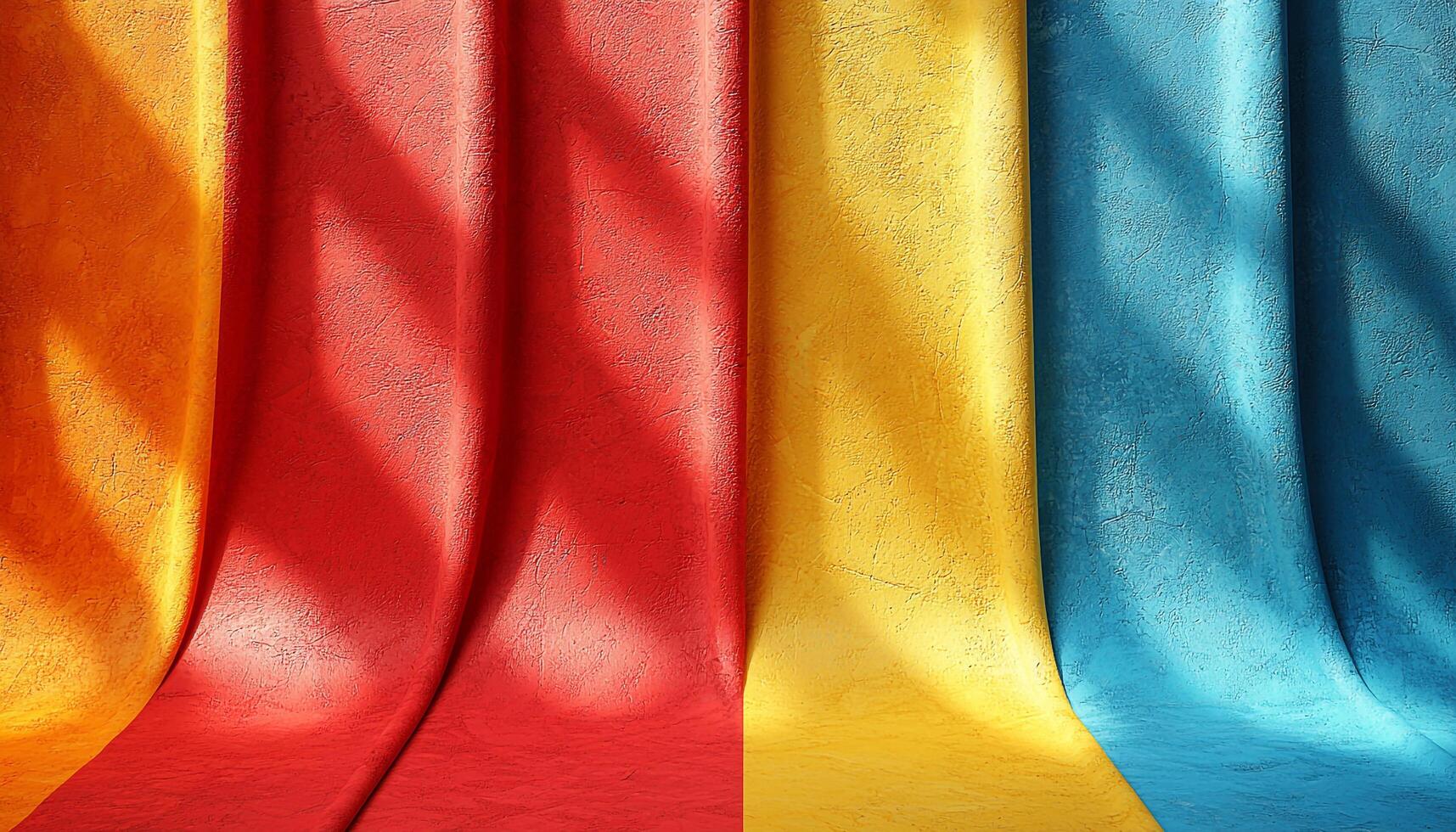 Vibrant colors, silk curtain, elegant fashion, shiny backdrop generated by AI photo