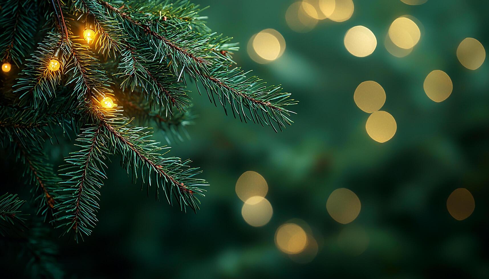 Shiny decoration glowing in dark winter night celebration generated by AI photo