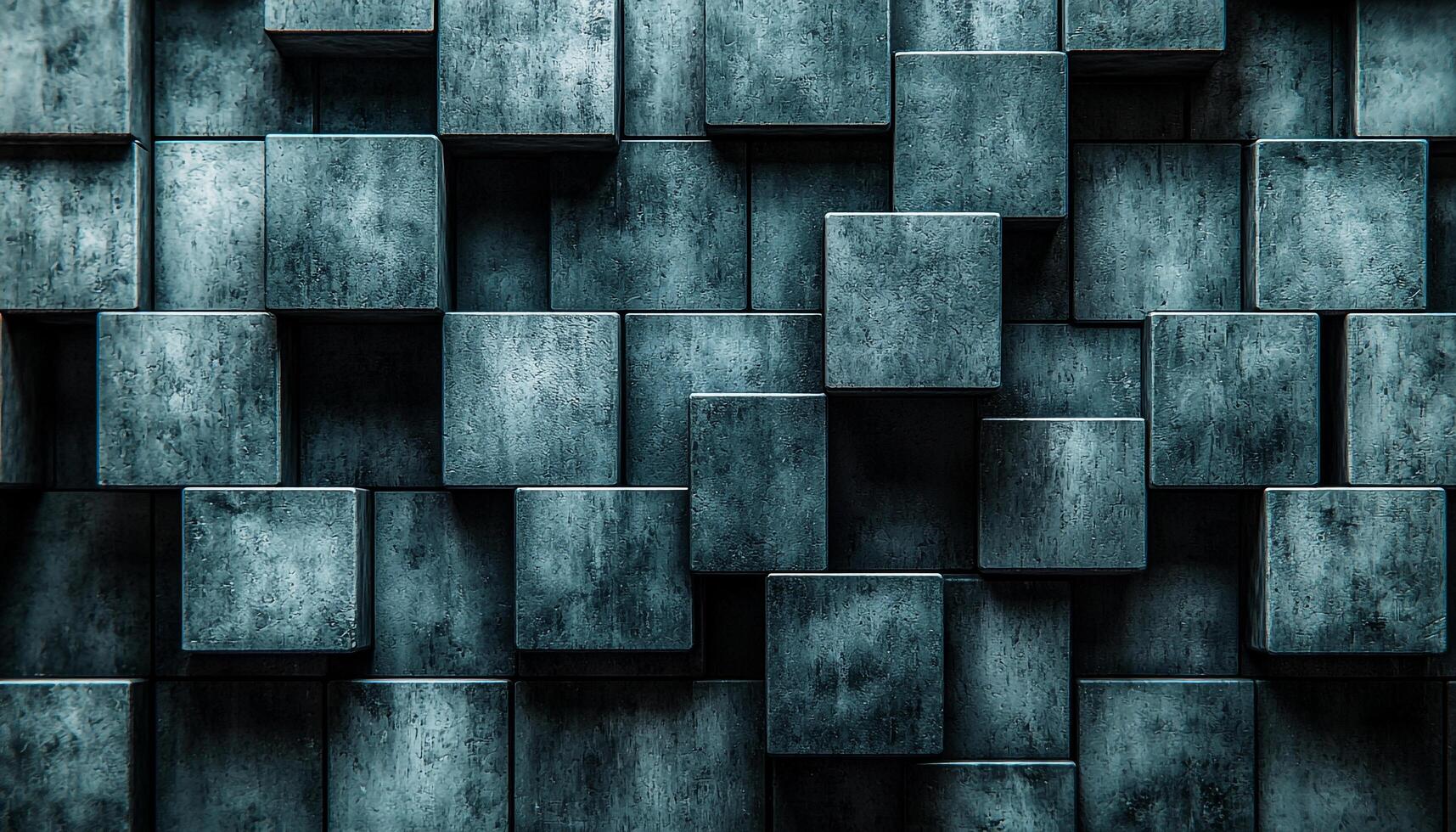 Geometric shape pattern on modern concrete wall backdrop generated by AI photo