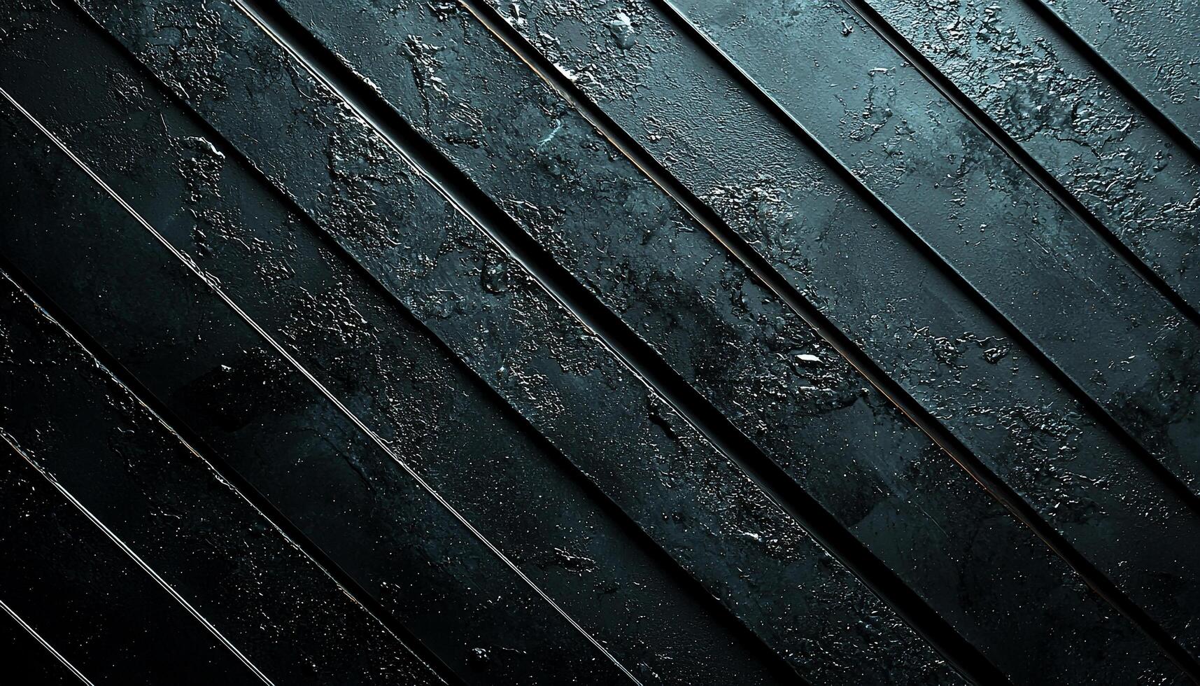 Dirty old wood plank with rusty metal backdrop generated by AI photo