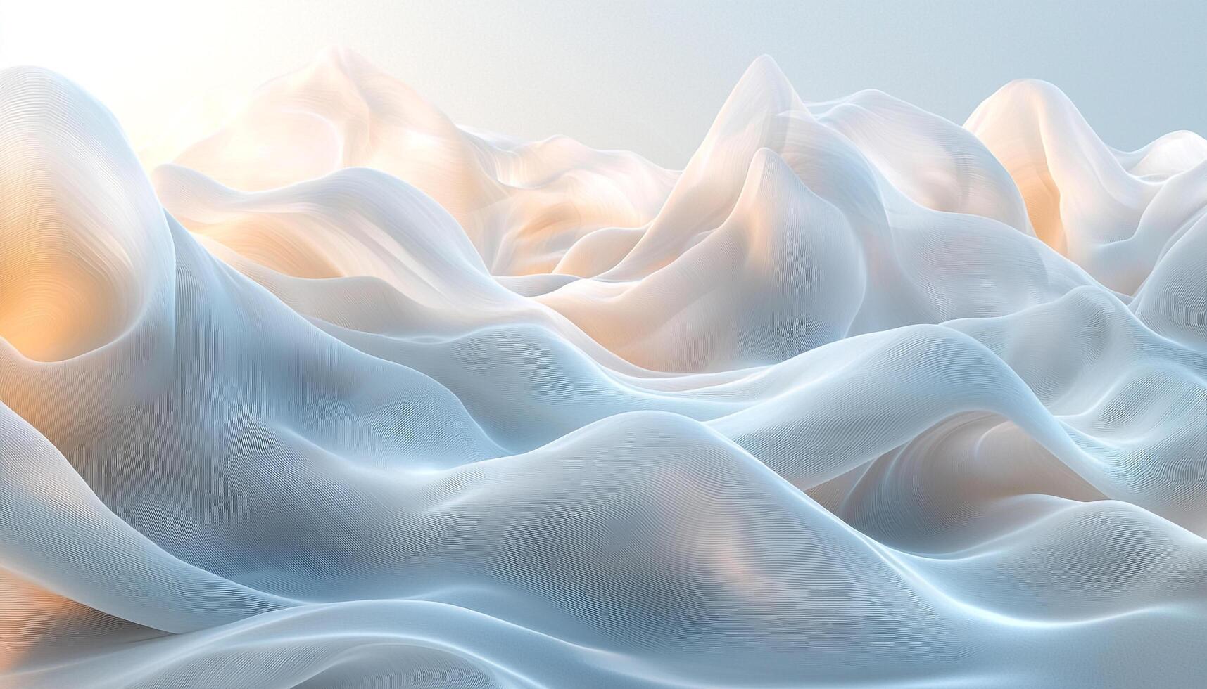 Flowing wave pattern in nature, smooth curve backdrop generated by AI photo