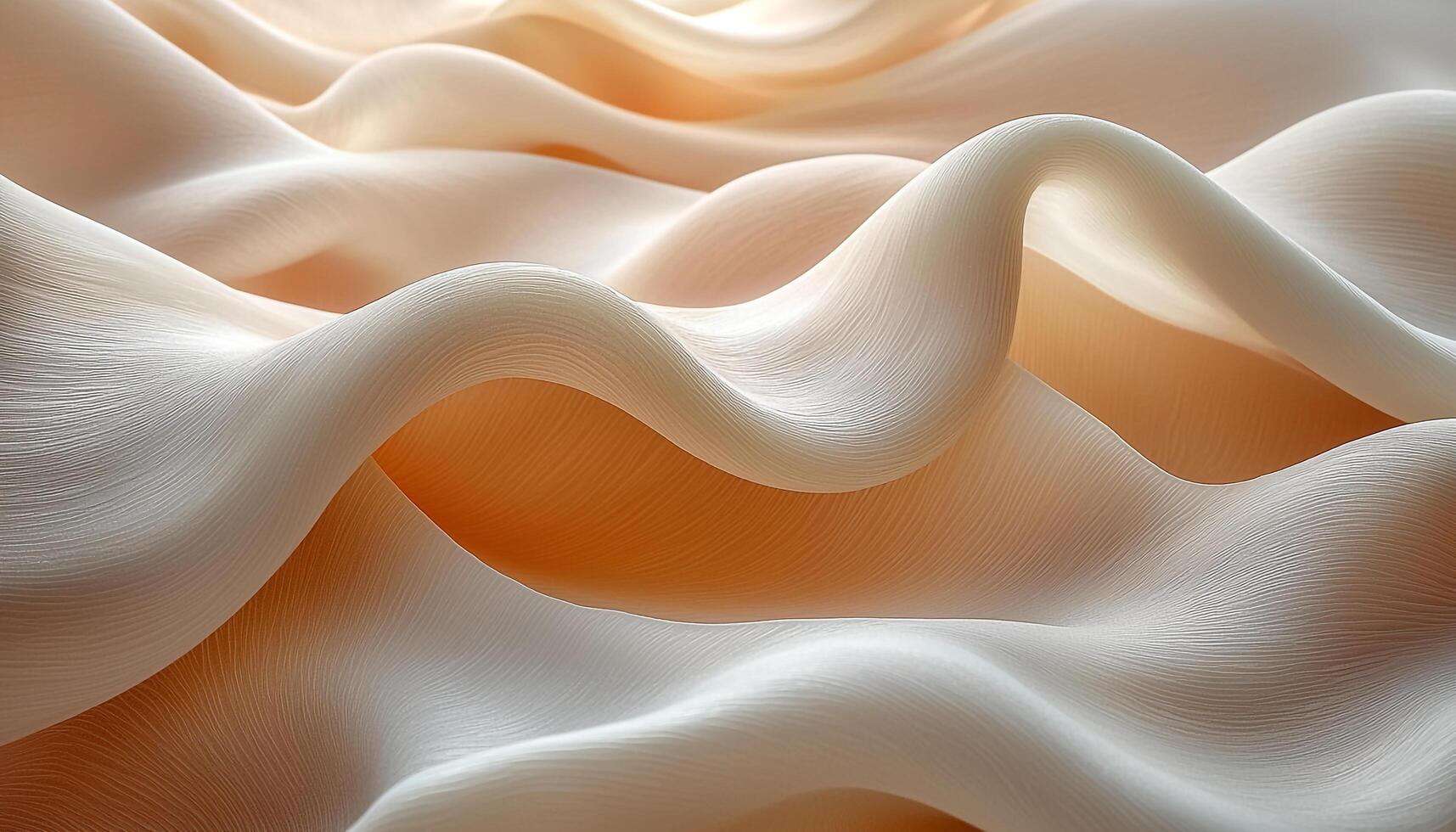 Smooth silk waves in vibrant colors, effortless elegance generated by AI photo