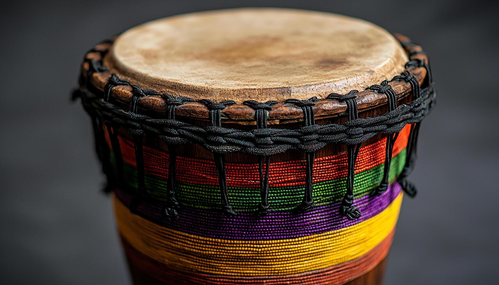 Wooden percussion instruments create colorful patterns in Africa generated by AI photo