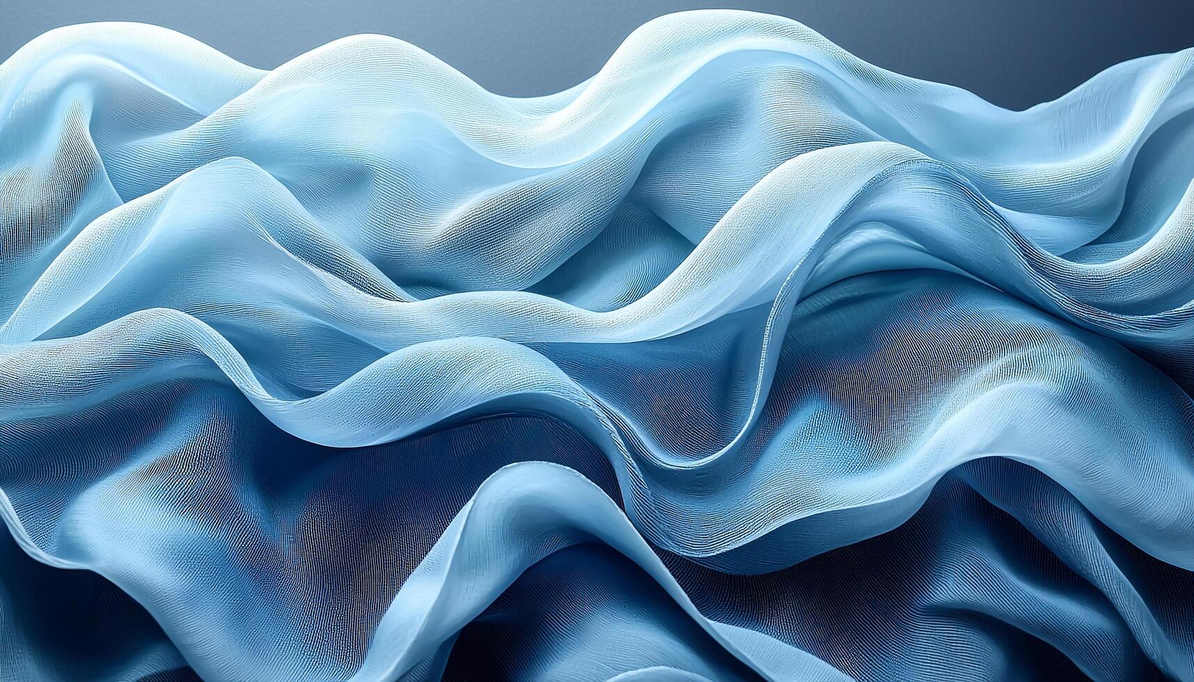 Smooth silk wave pattern flowing in vibrant colors generated by AI photo