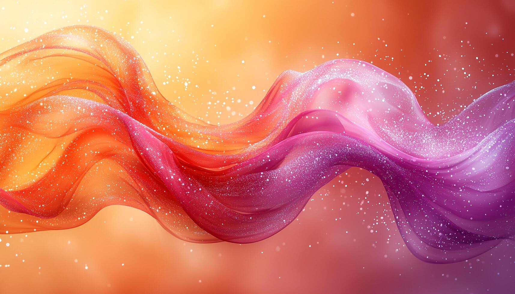 Bright glowing wave pattern illustration in futuristic colors generated by AI photo