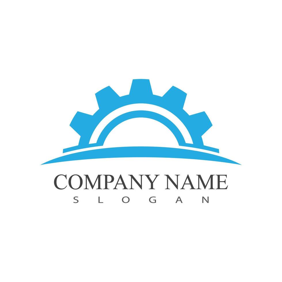 Gear logo template symbol design vector