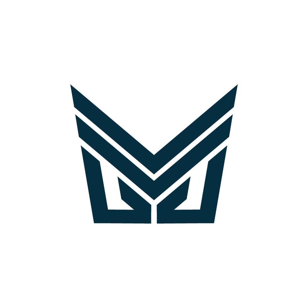 Simple initials MG logo template vector
