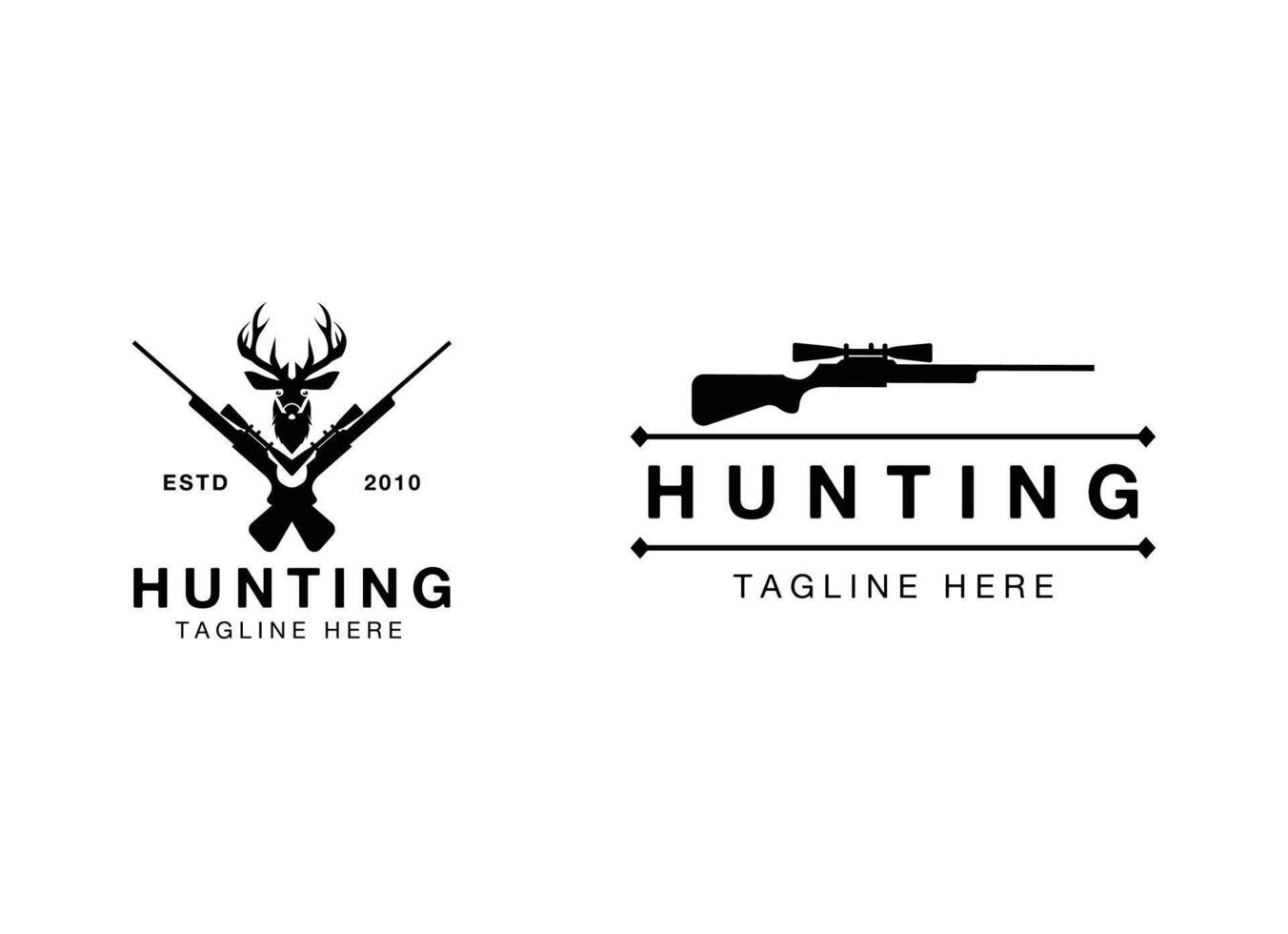 Wild shooting hunter club. Hunter club vector