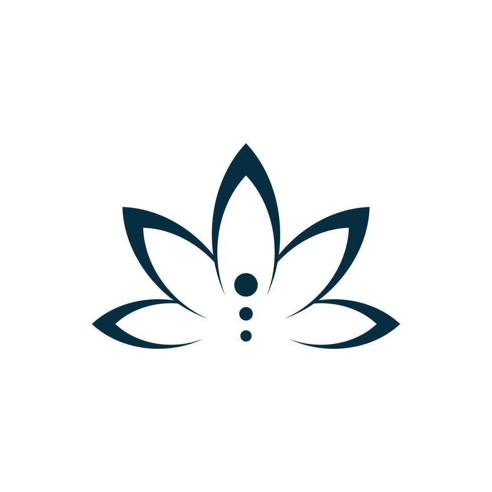 Simple Lotus Logo Design Template vector