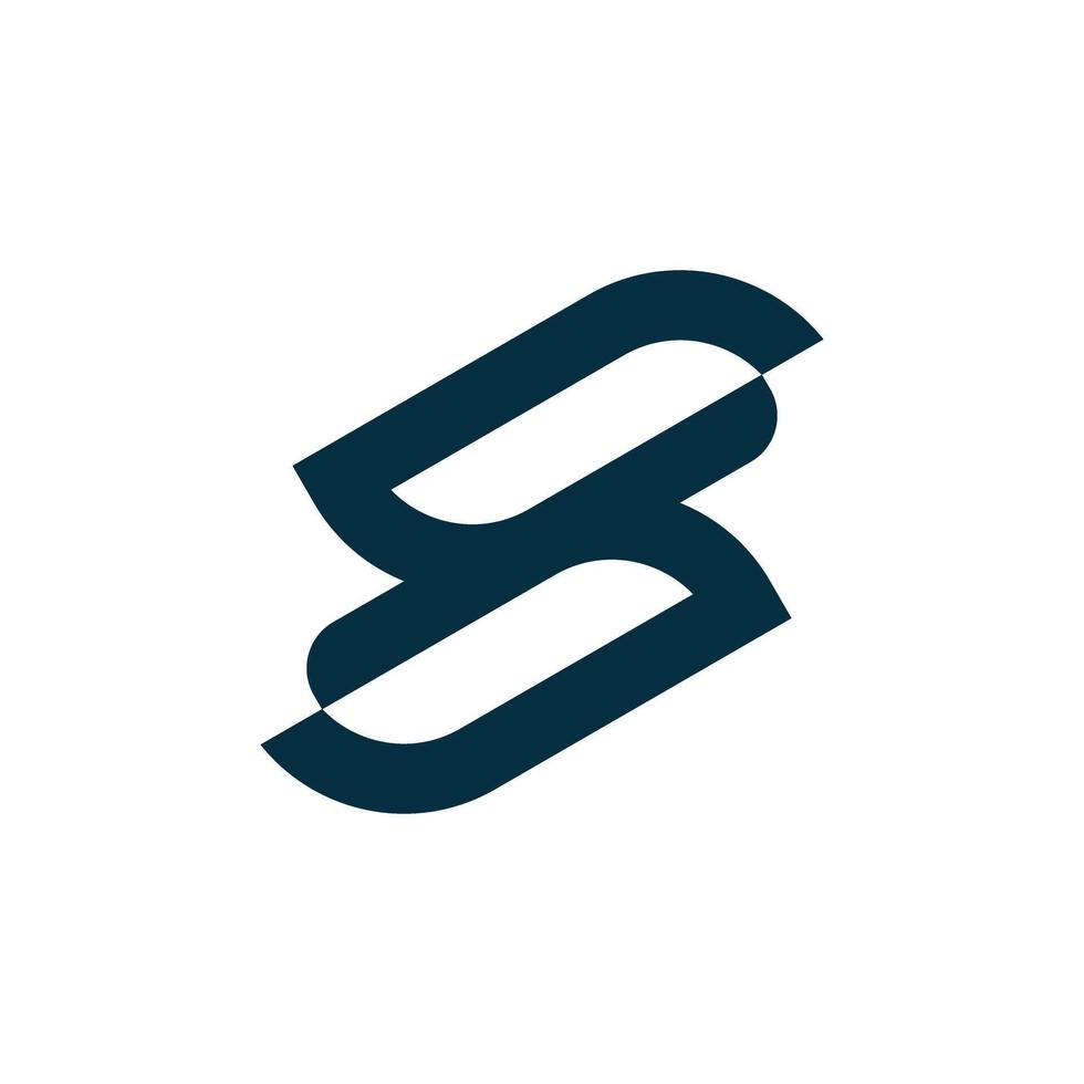 abstract monogram S logo template vector