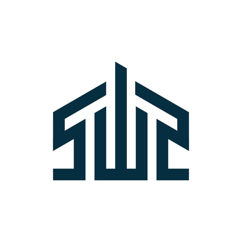SW and S monogram logo template vector