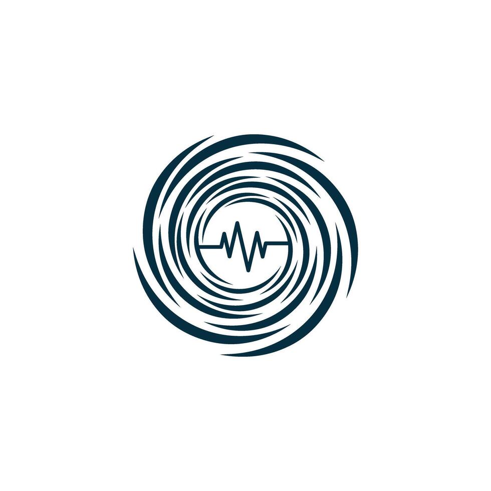 tech swill vibration logo icon vector