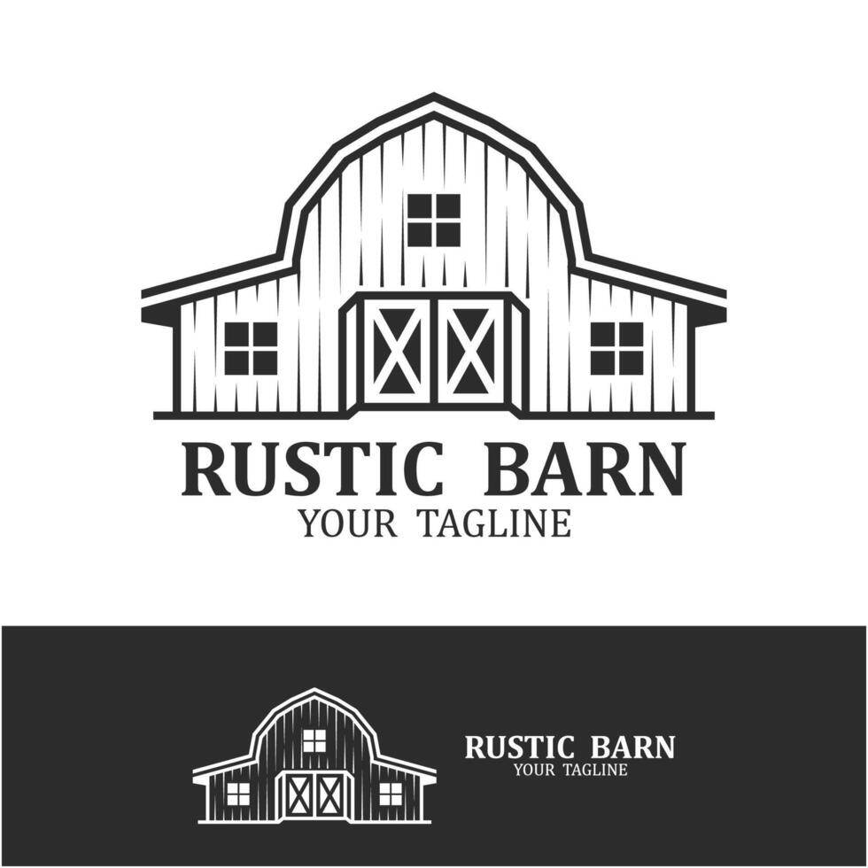 set of Vintage Retro Rustic Barn Farm logo vector