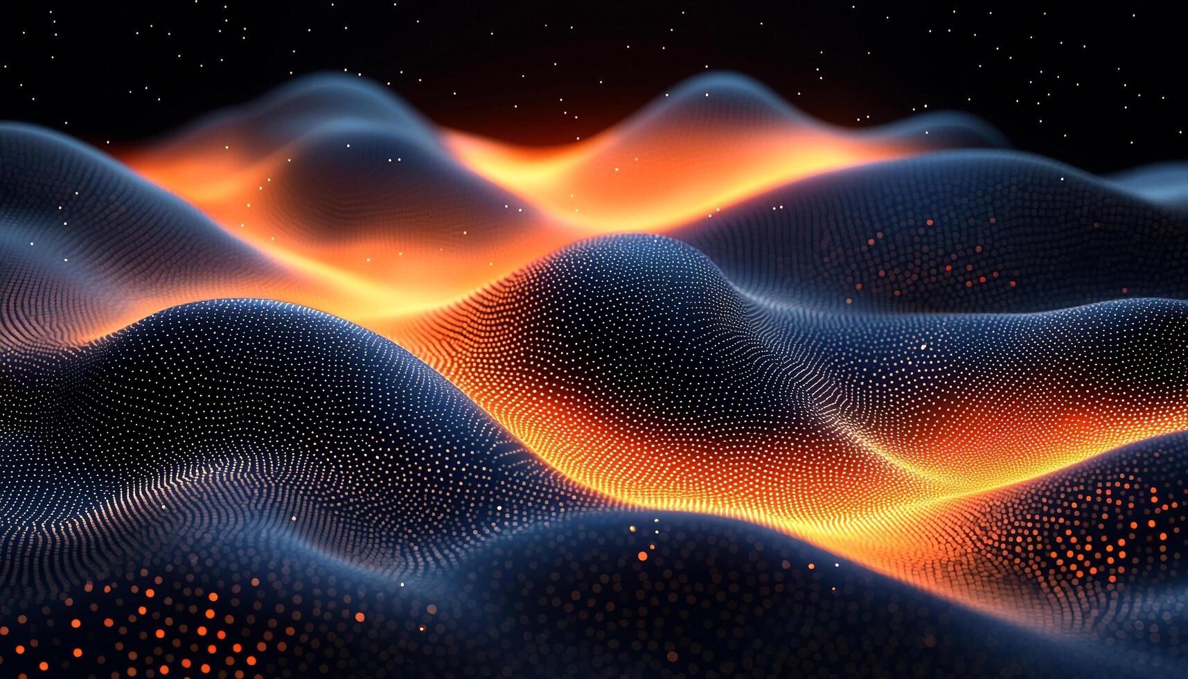 Futuristic galaxy glowing in dark space, fractal motion generated by AI photo