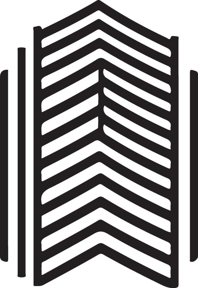 a black and white chevron logo vector
