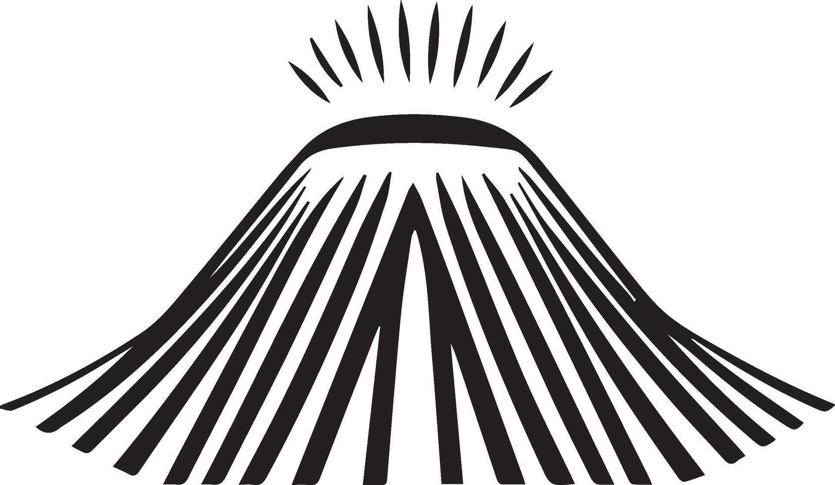 a black and white image of a hat with a crown on it vector