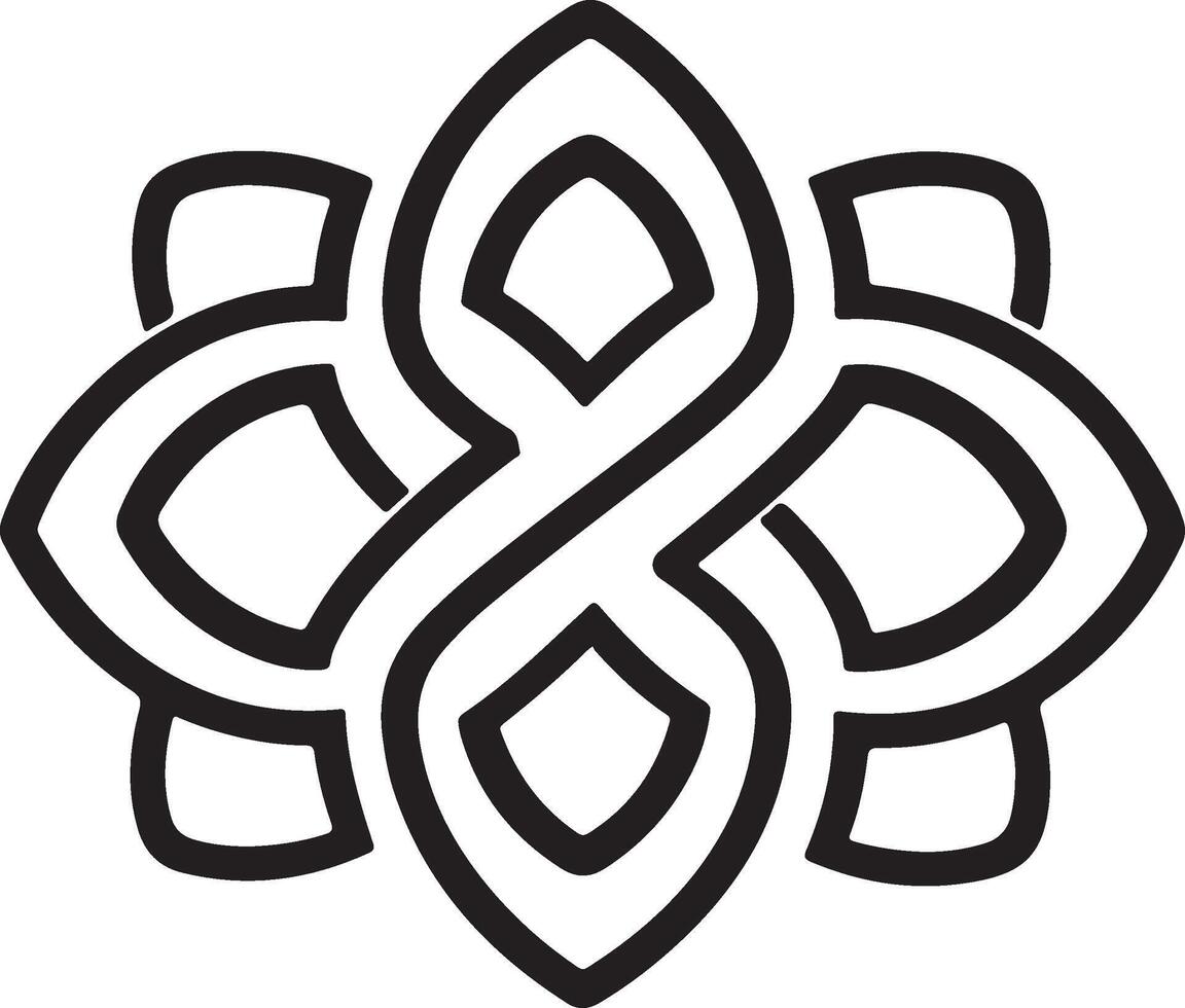 a celtic knot design with a white background vector
