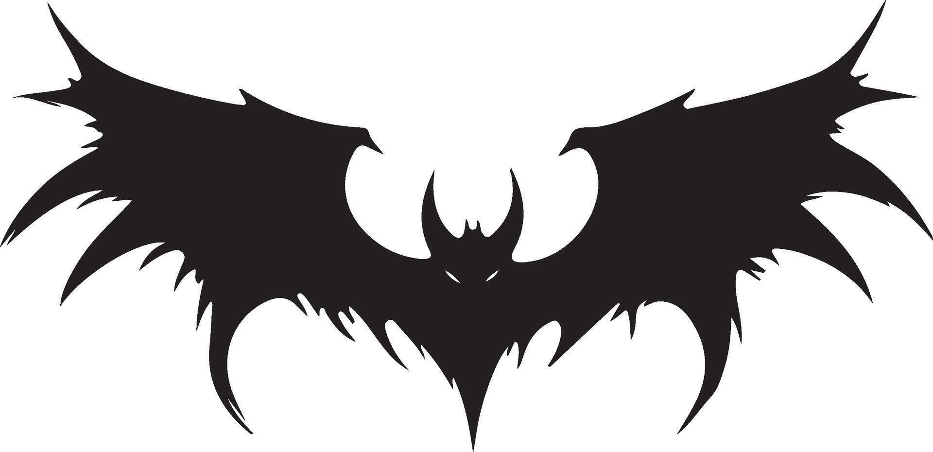 bat symbol on white background vector