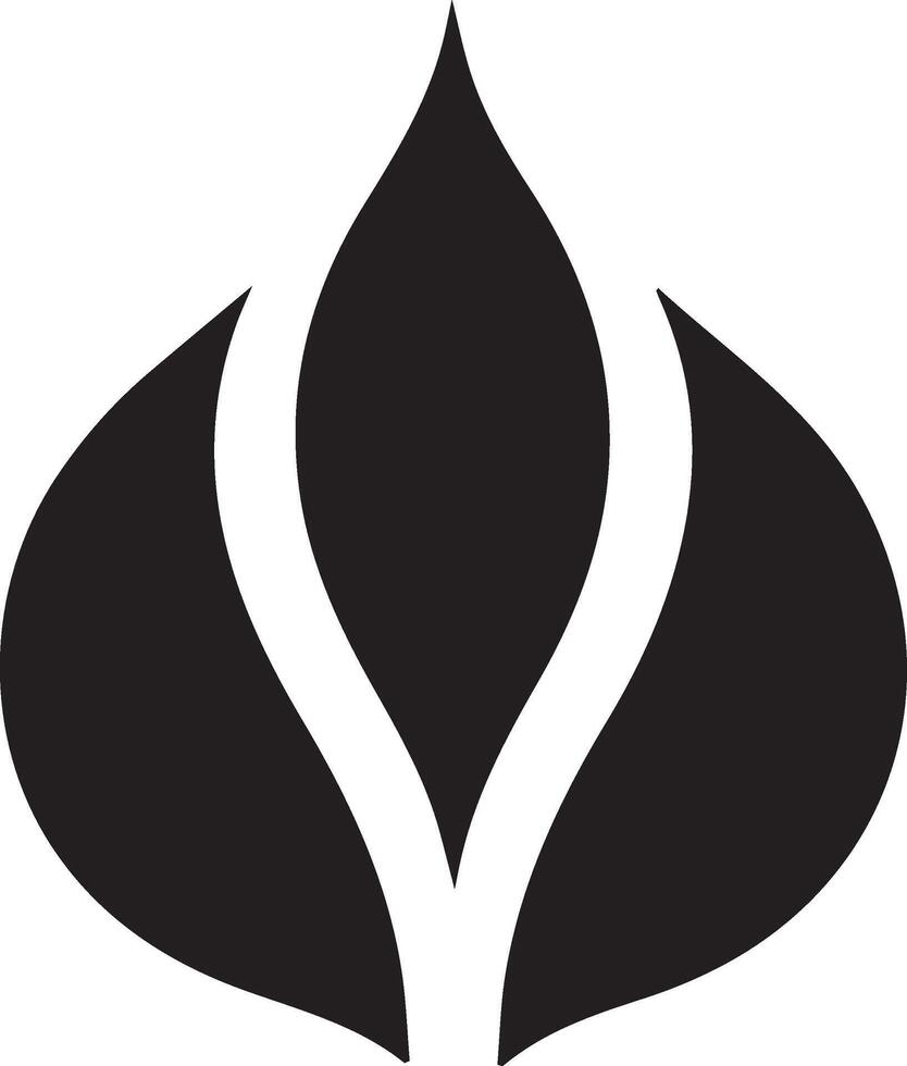 a black and white logo of a leaf vector
