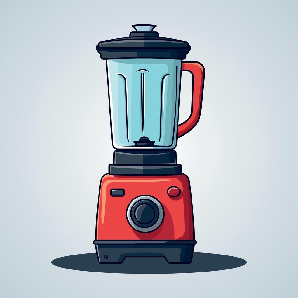Electric Fruit Juice maker or mixer blender machine kitchen tool appliance for juice making Isolated flat illustration vector