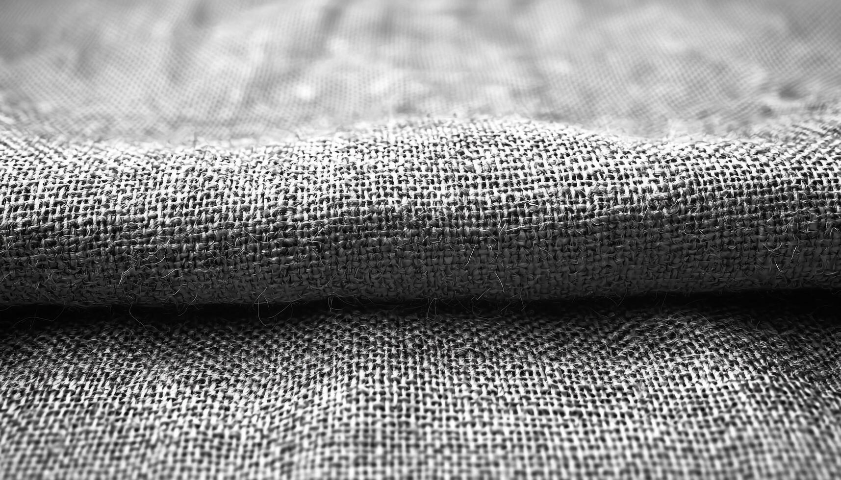 Woven burlap sack pattern in textile industry fashion generated by AI photo