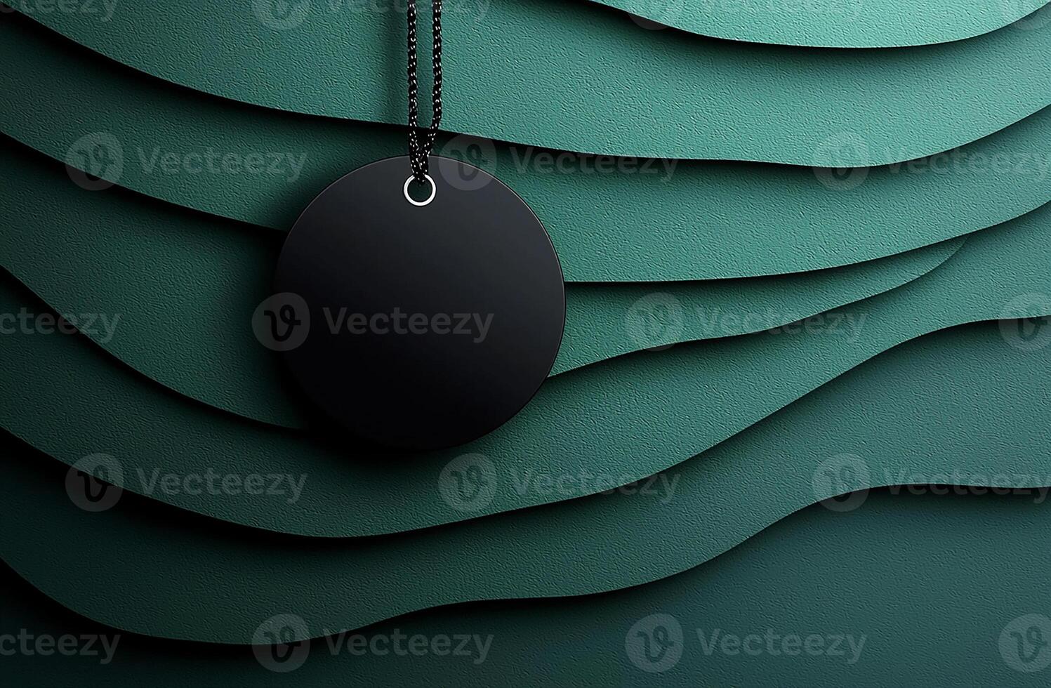 Modern decoration with striped pattern on shiny wallpaper generated by AI photo