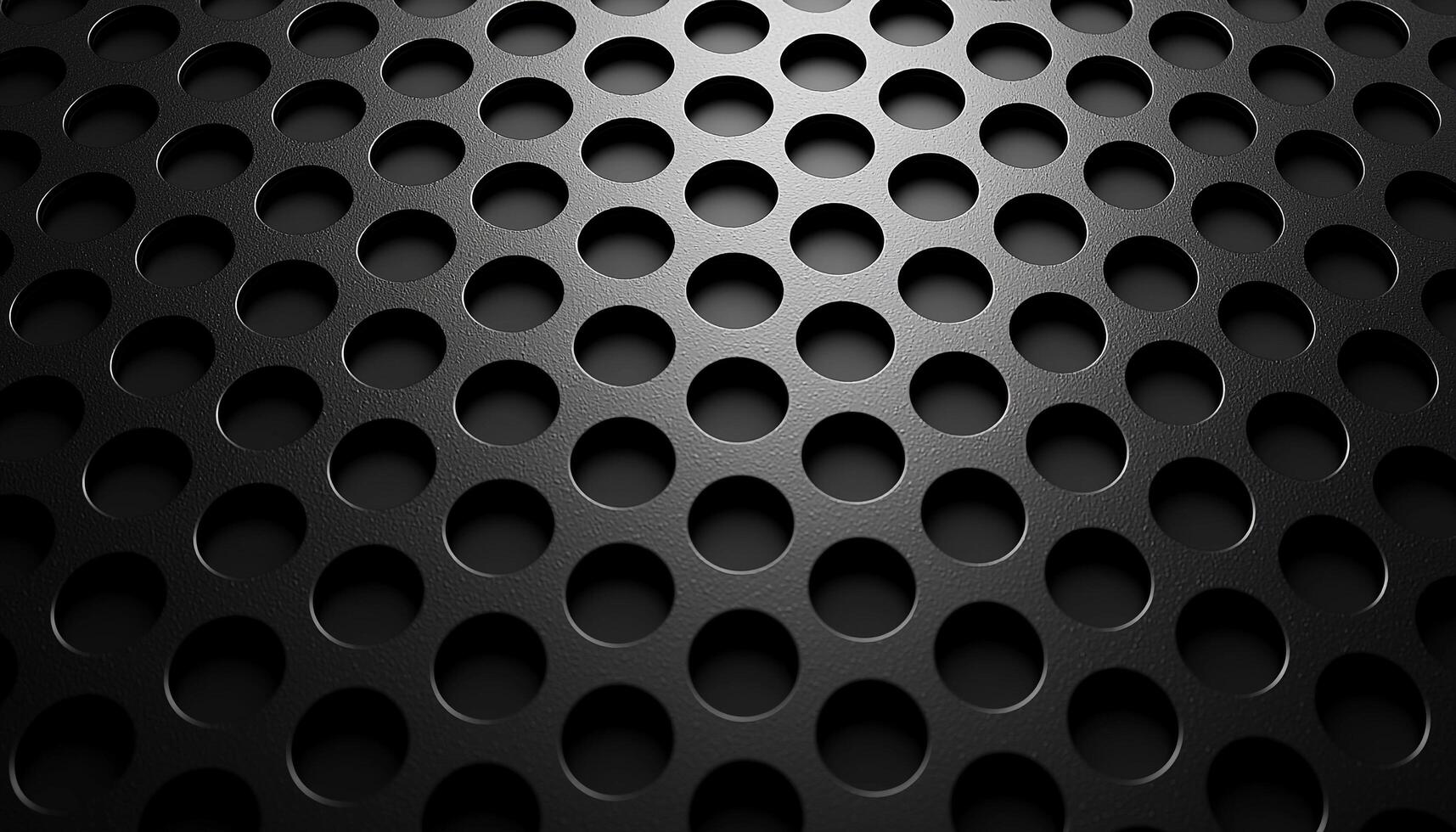 Geometric shape pattern on metallic steel wall decoration generated by AI photo
