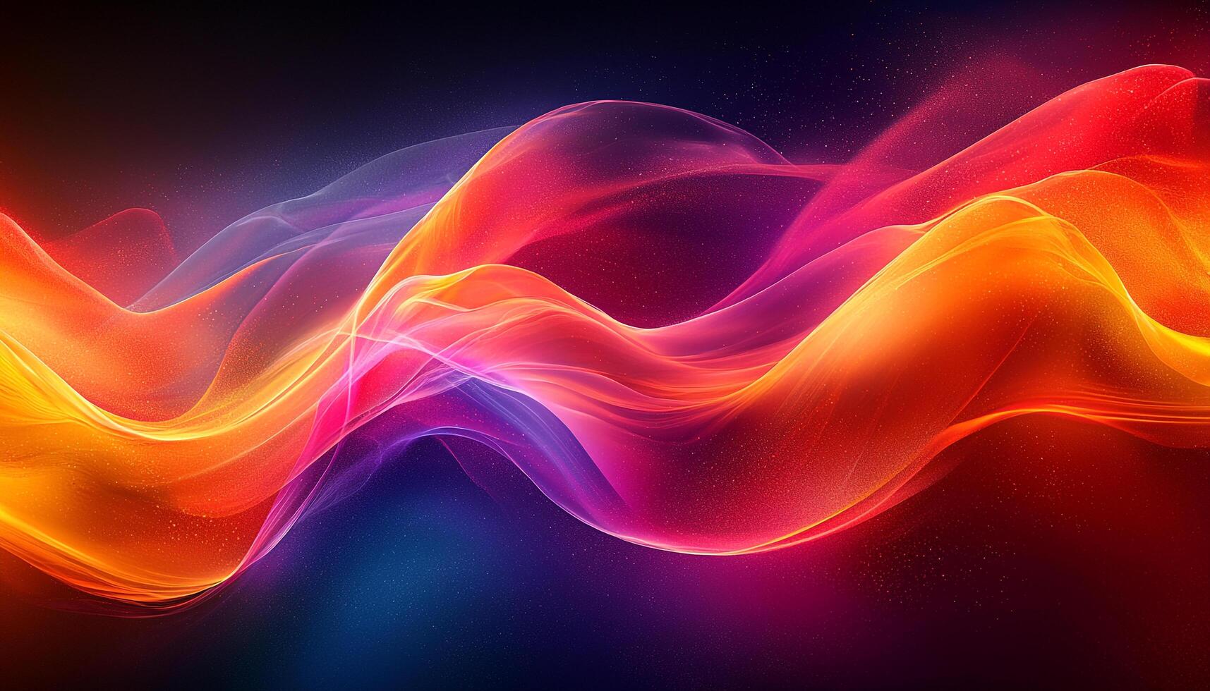 Glowing wave pattern flowing in futuristic space colors generated by AI photo