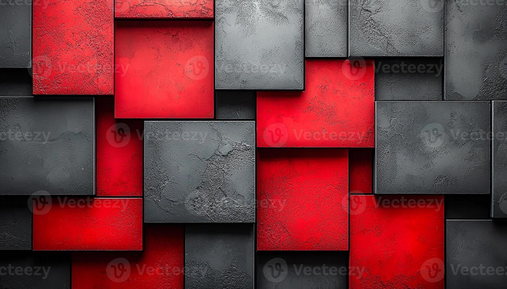 Geometric shapes on concrete wall create modern design. generated by AI photo