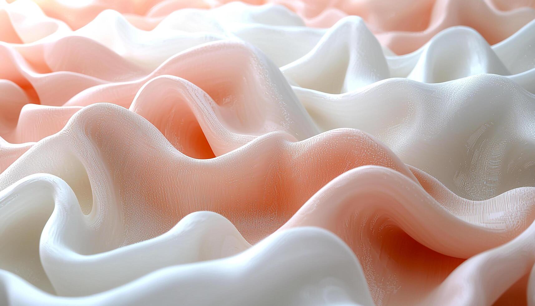Smooth silk wave pattern in pink color elegance generated by AI photo