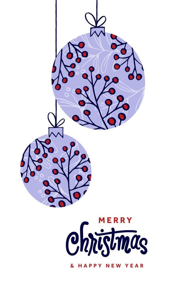 Merry Christmas and New Year Art - Greeting Card, Invitation, and Social Media Designs vector