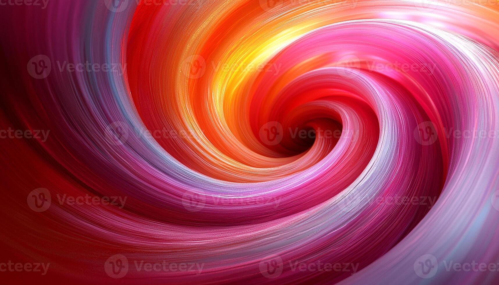 Glowing spiral in vibrant colors, futuristic fantasy decoration generated by AI photo