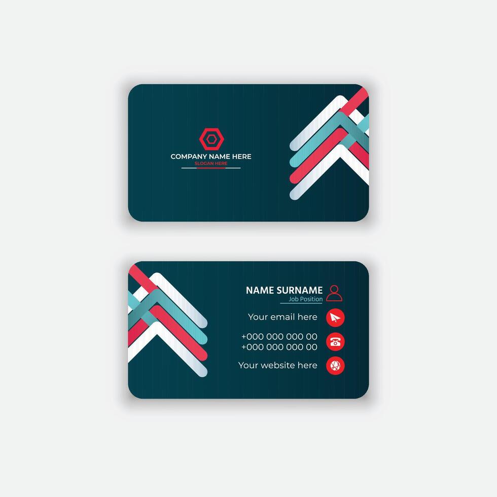 Business card template vector