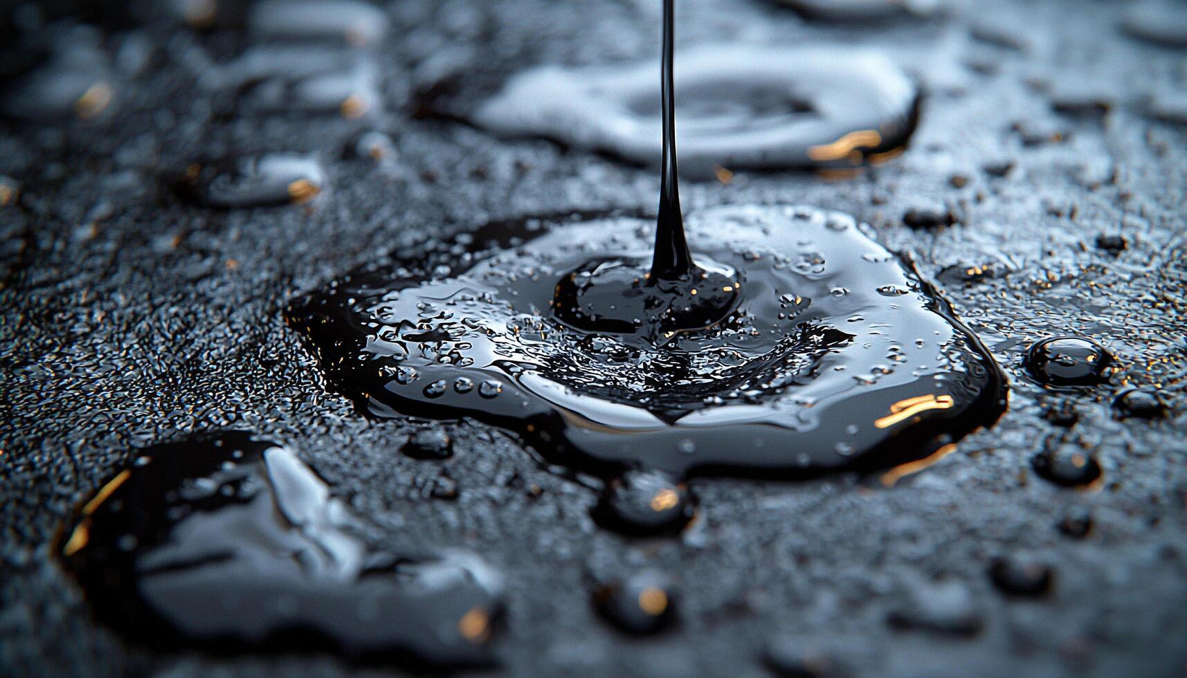 Freshness of water falling, splashing, reflecting nature colors generated by AI photo