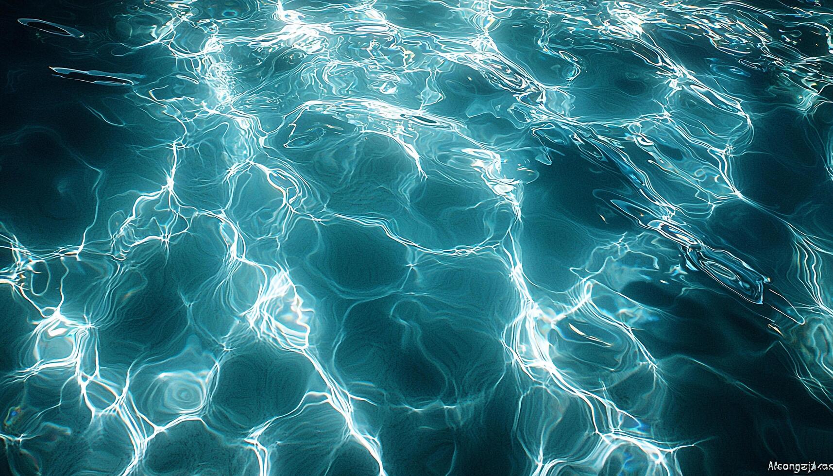 Rippled wave pattern underwater, bright colors, smooth motion generated by AI photo