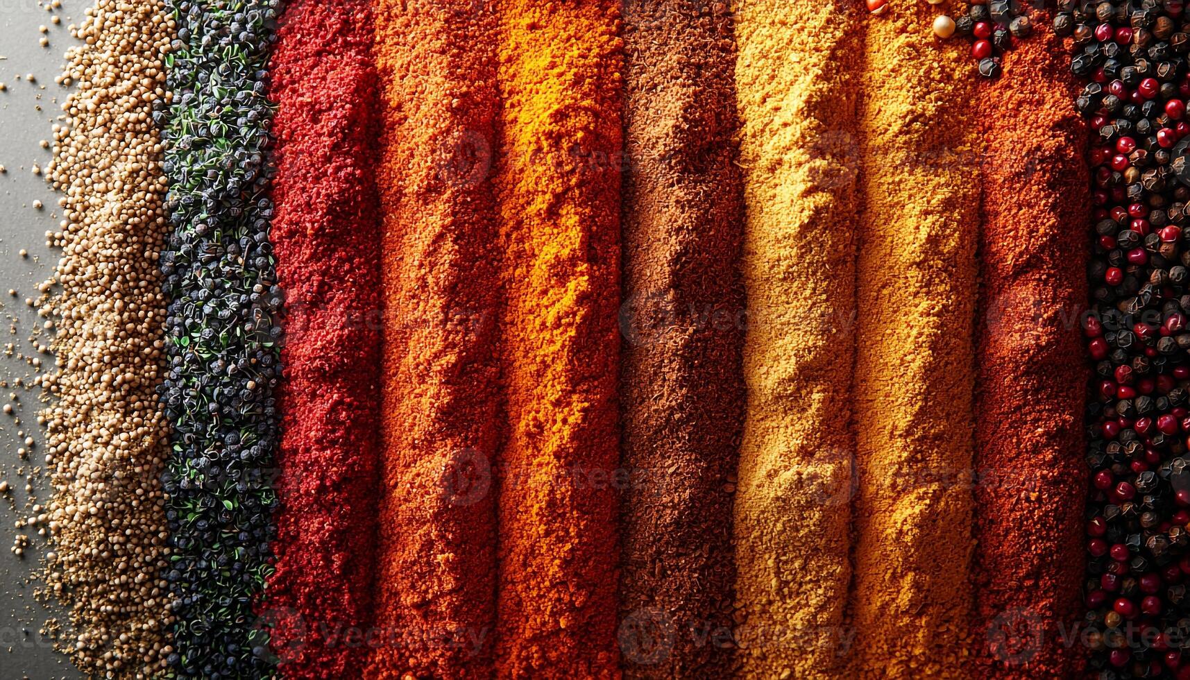 Vibrant colors in a row create celebration backdrop generated by AI photo
