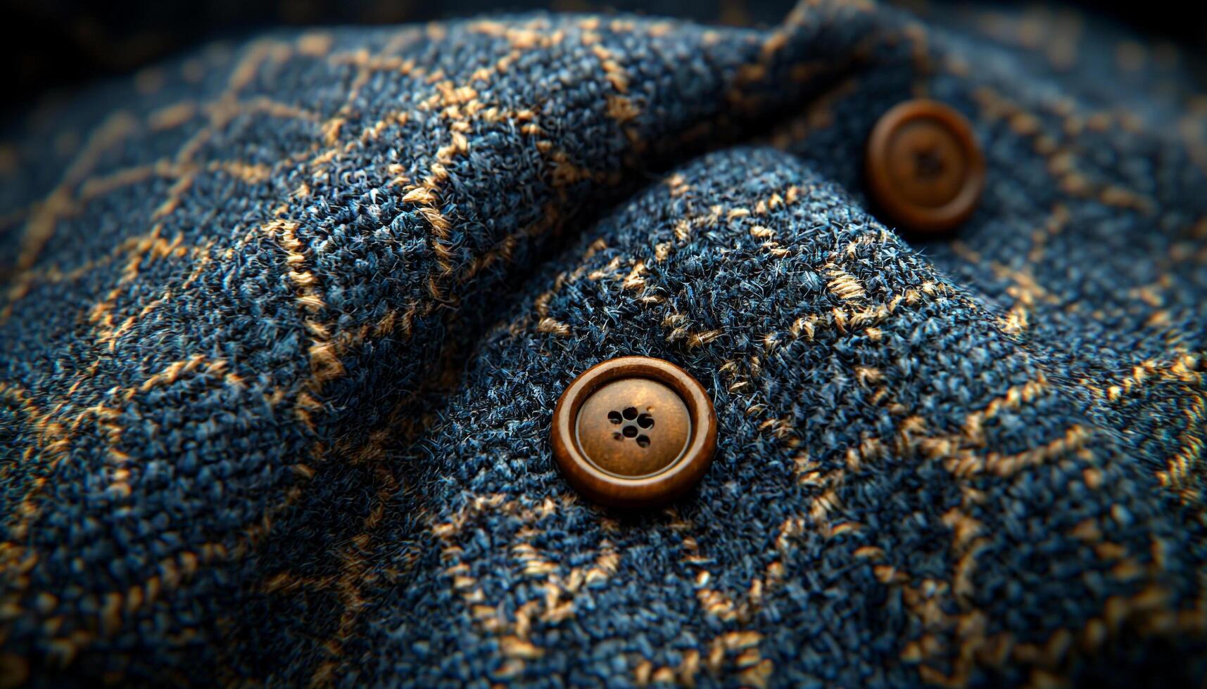 Fashionable men jacket in wool for winter warmth generated by AI photo