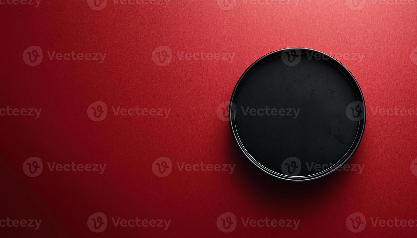 Shiny metal circle on blank steel backdrop wall generated by AI photo