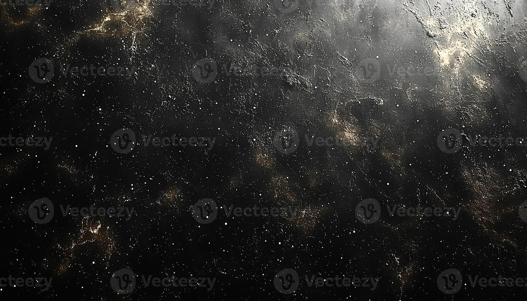 Glowing star field in dark space, mysterious nebula generated by AI photo