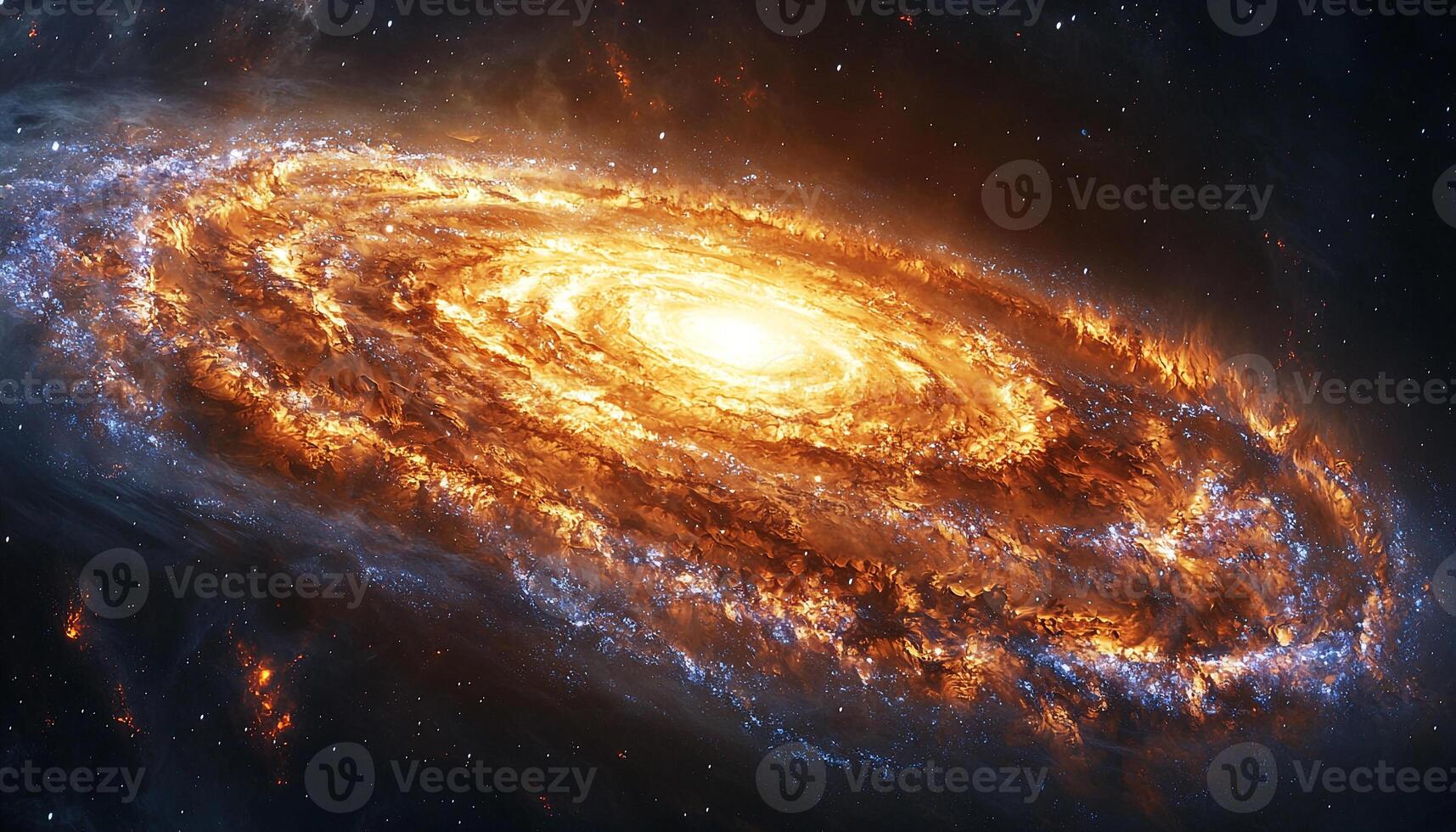 Glowing star in dark sky, astronomy telescope orbiting generated by AI photo